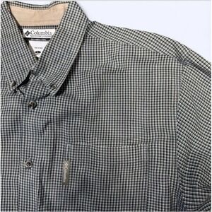 Vintage Columbia Sportswear Plaid Cotton Button-Up Shirt Men's L Outdoor/Casual